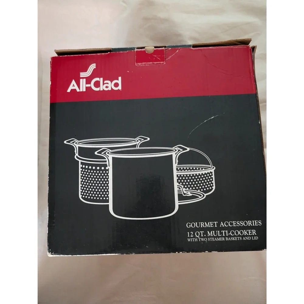 All-Clad Gourmet Accessories 12 Qt Multi-Cooker Stainless Steel 59912 New